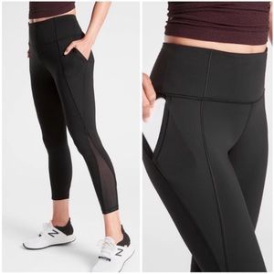 Athleta Lightening  High Rise leggings, black, Small